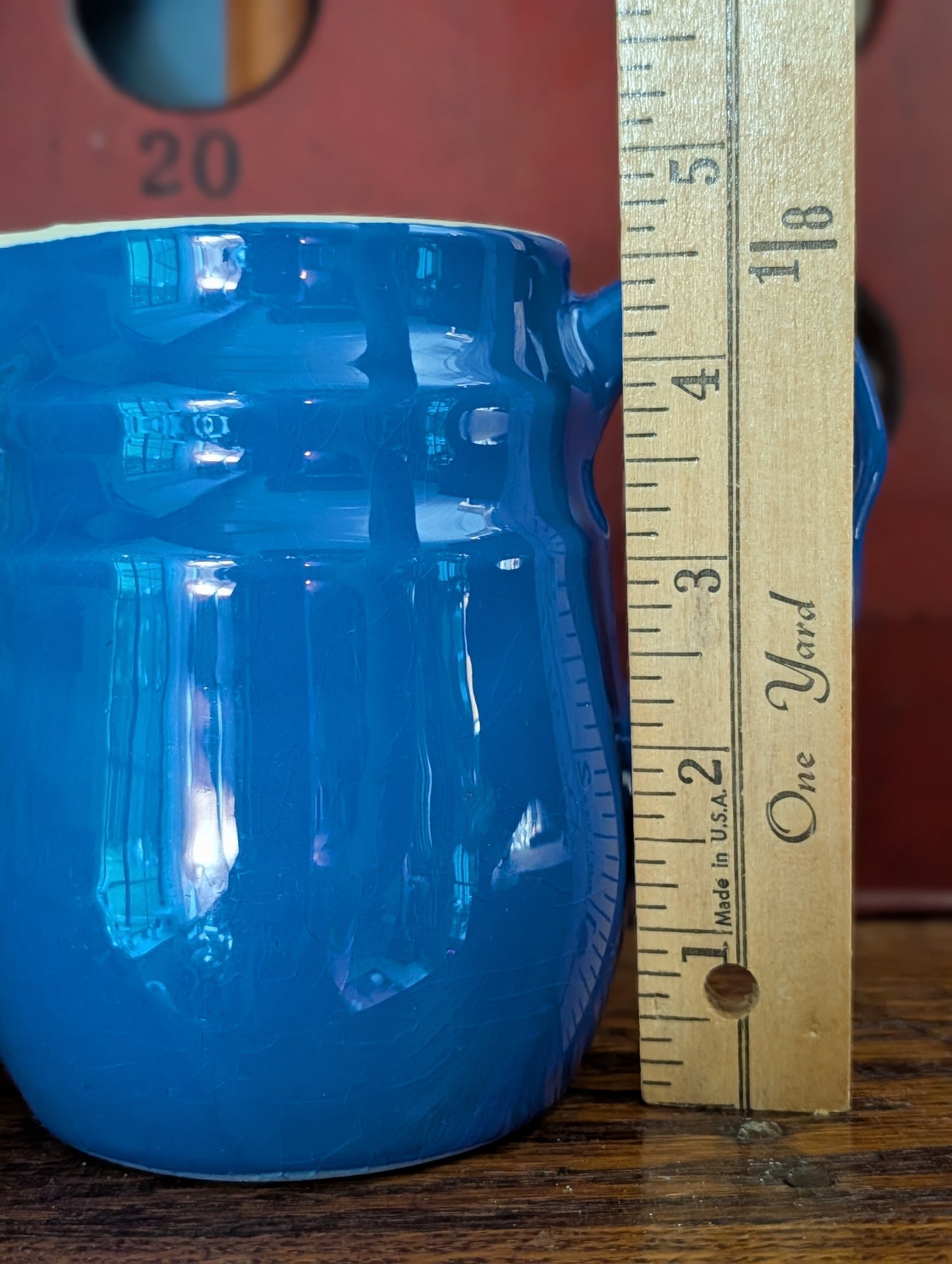 Blue pitcher/creamer